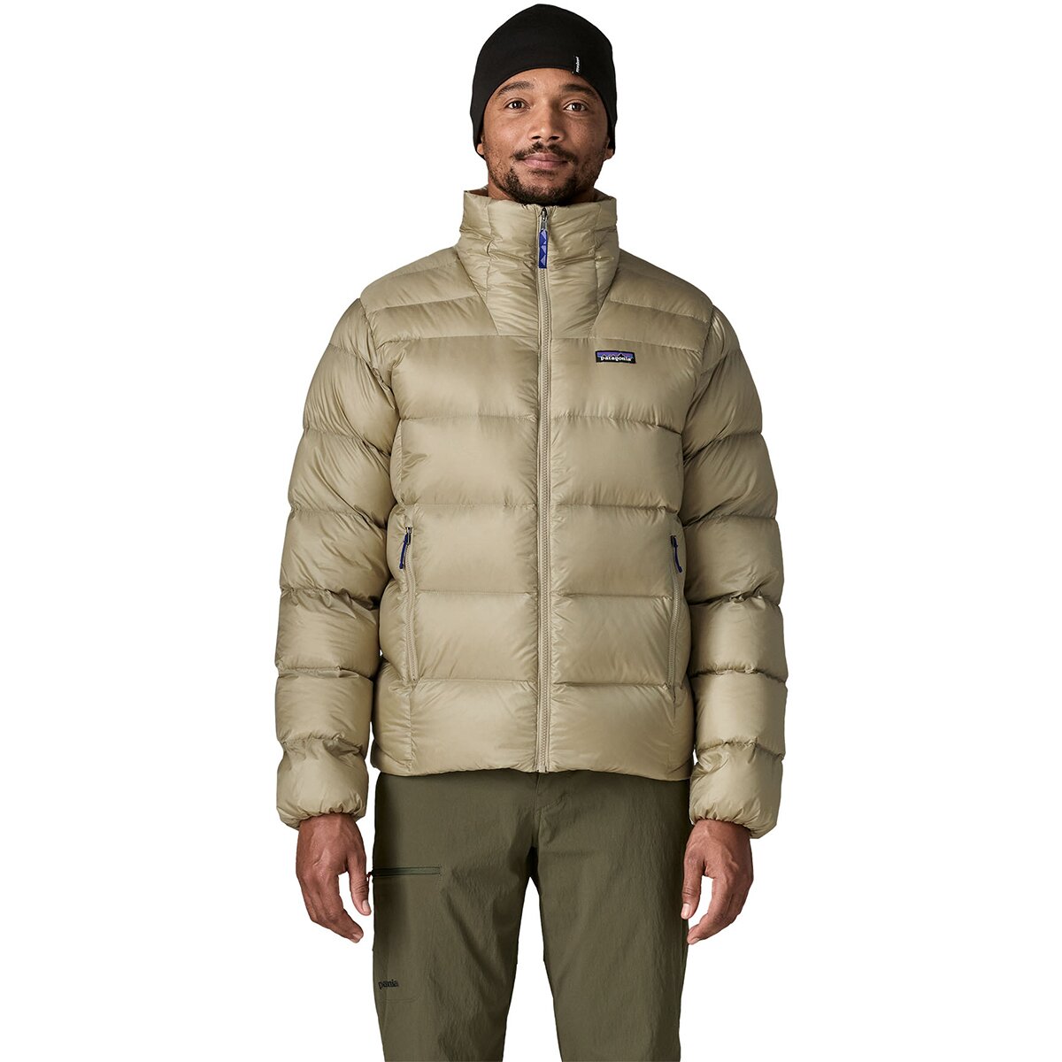 Image of Patagonia Fitz Roy Down Jacket - Men's Weathered Stone, M