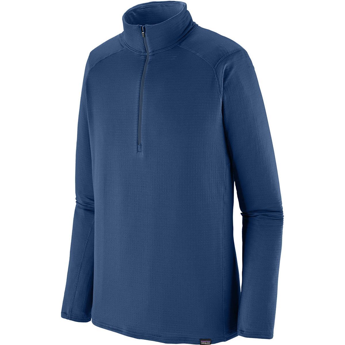 Image of Patagonia Capilene Thermal Weight Zip-Neck Top - Men's Clement Blue, M