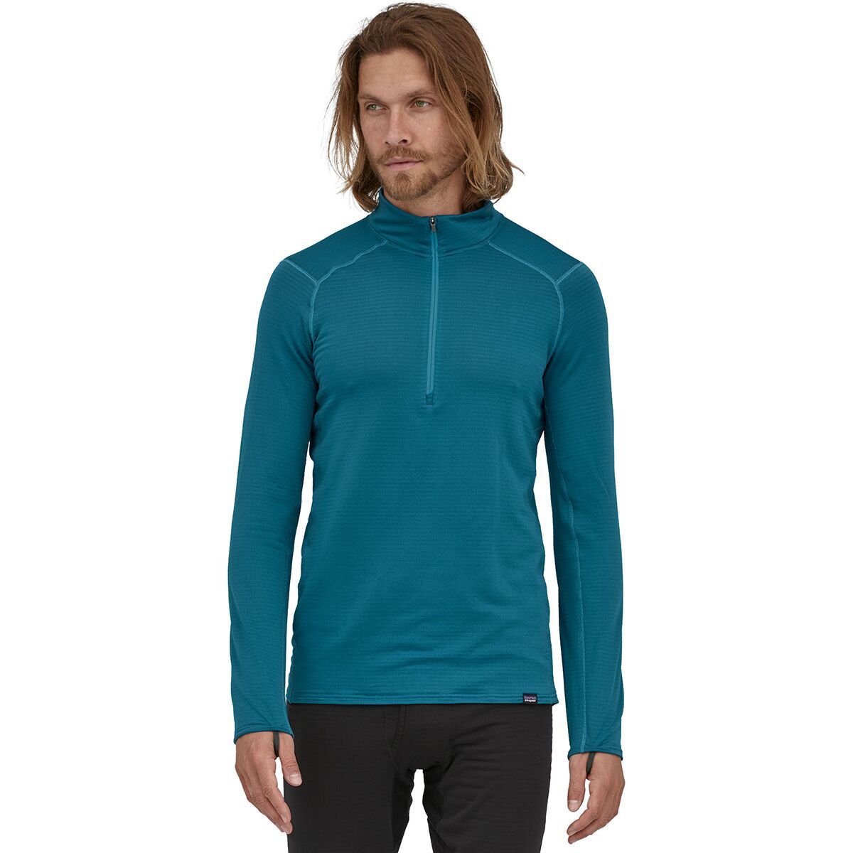 Patagonia Capilene Thermal Weight Zip-Neck Top - Men's Wavy Blue, XXL