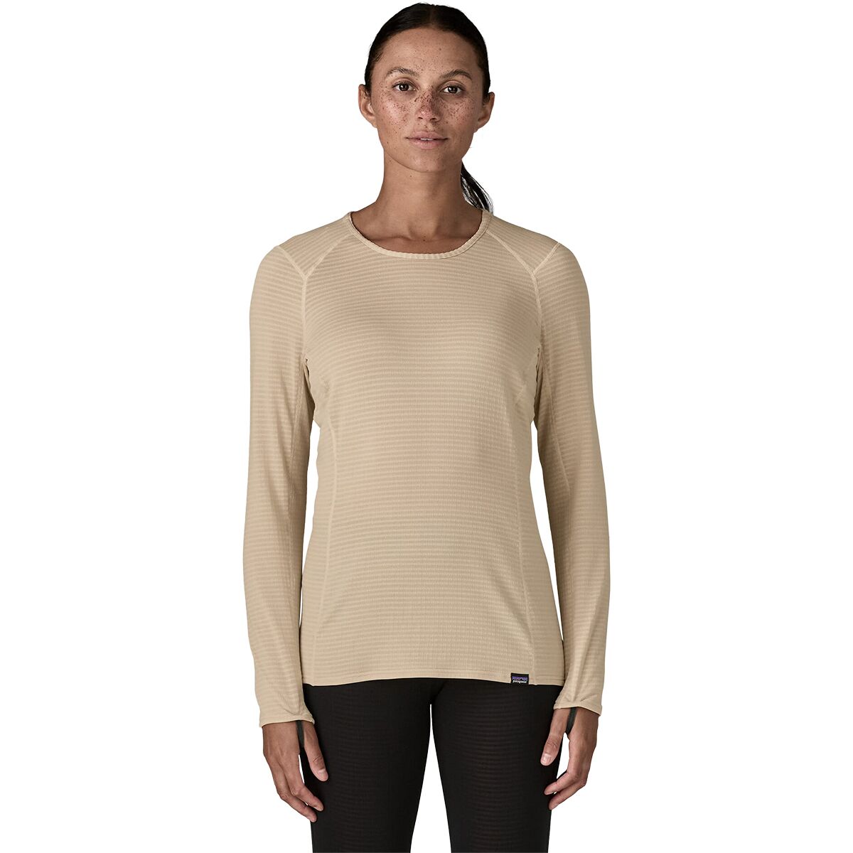 Image of Patagonia Capilene Thermal Weight Crew Top - Women's Pumice, XS