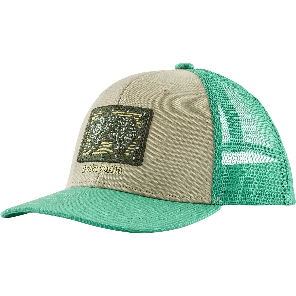 Image of Patagonia Trucker Hat - Kids' River Camp: Weathered Stone, One Size