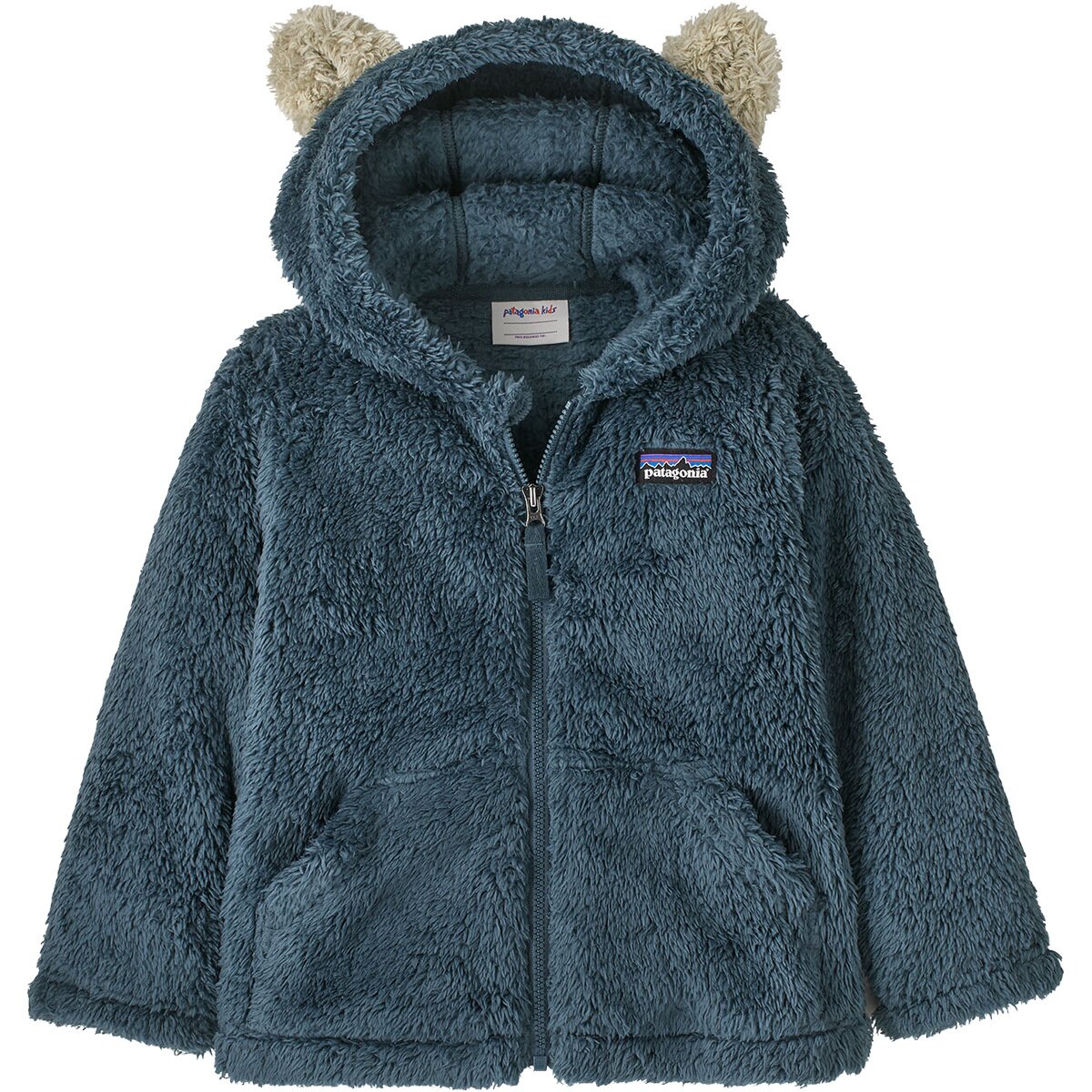 Image of Patagonia Furry Friends Fleece Hooded Jacket - Toddlers' Summit Blue, 2T