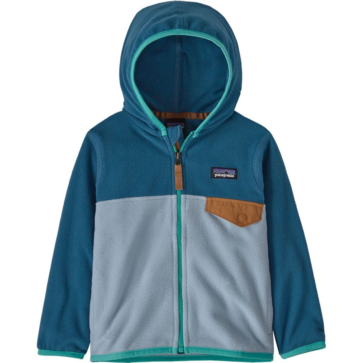 Image of Patagonia Micro D Snap-T Fleece Jacket - Infant Boys' Steam Blue, 18M