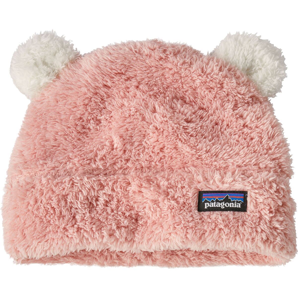 Image of Patagonia Baby Furry Friends Hat - Infants' Mallow Pink, 3M