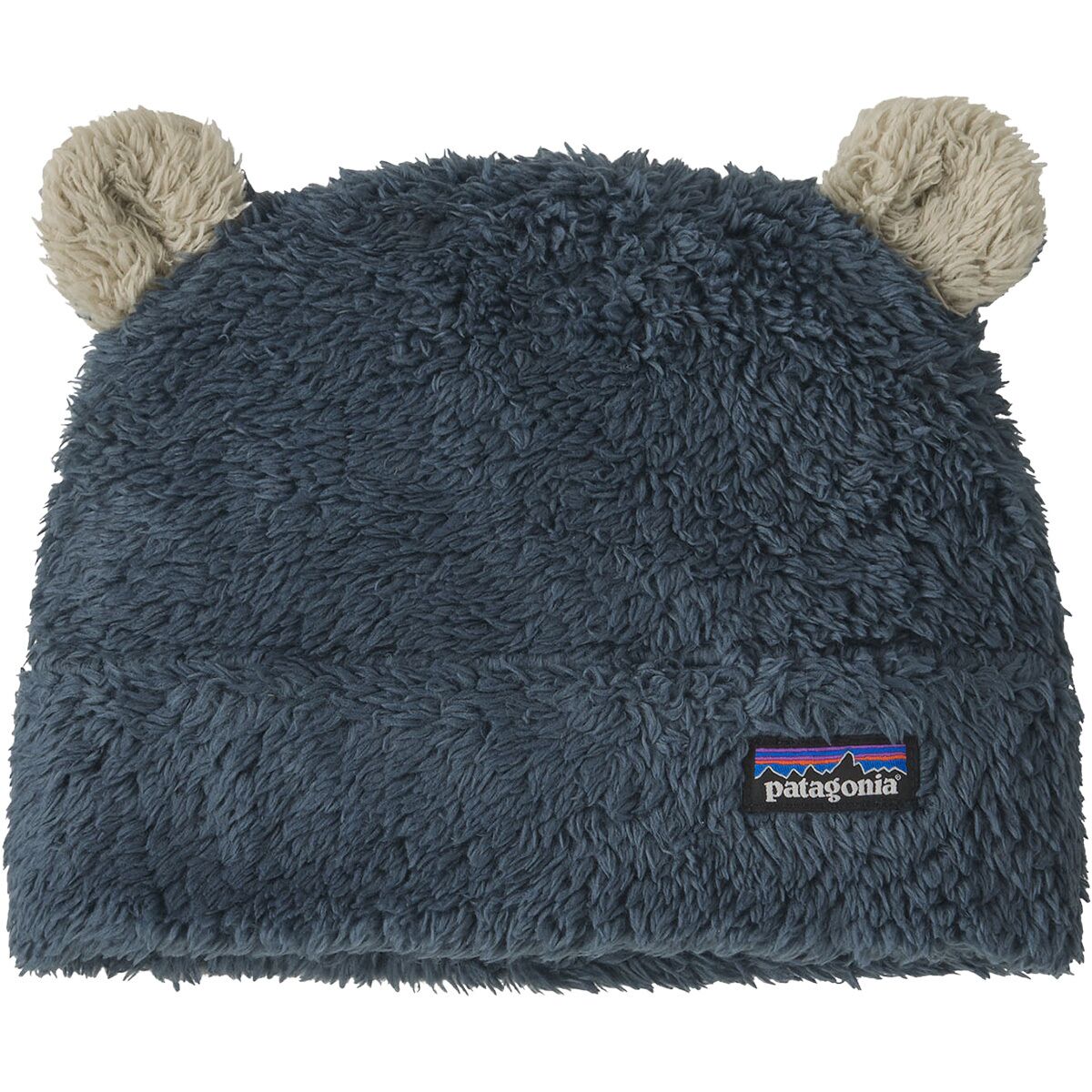 Image of Patagonia Baby Furry Friends Hat - Infants' Summit Blue, 3M
