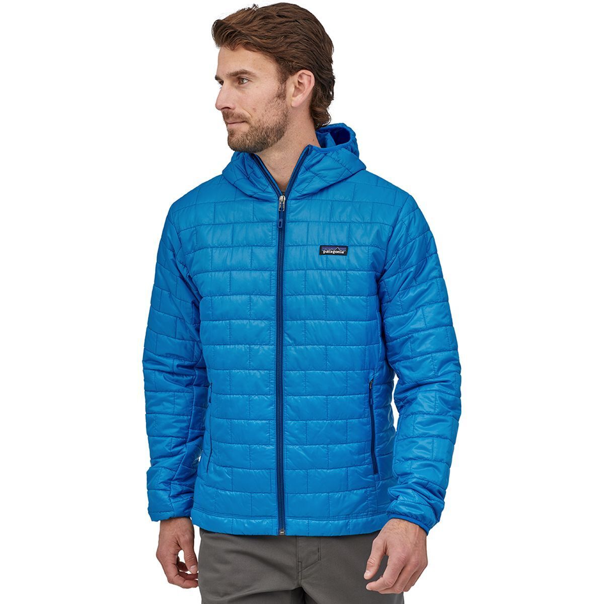 Patagonia Nano Puff Hooded Insulated Jacket - Men's Andes Blue/Andes Blue L product image