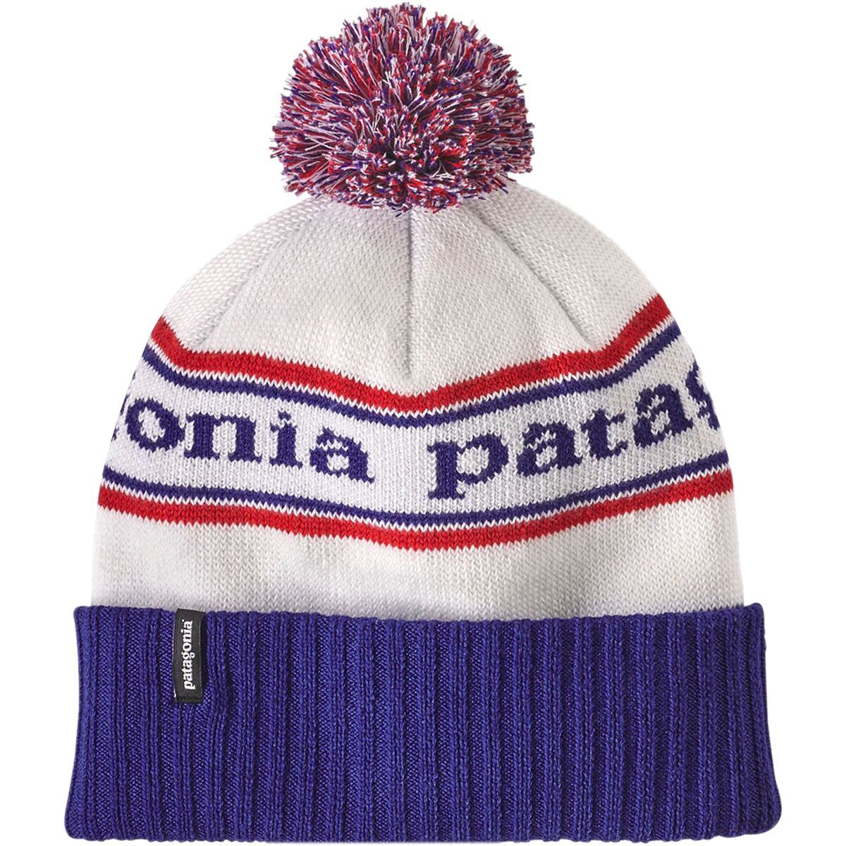 Patagonia Powder Town Beanie Park Stripe/Viking Blue, One Size