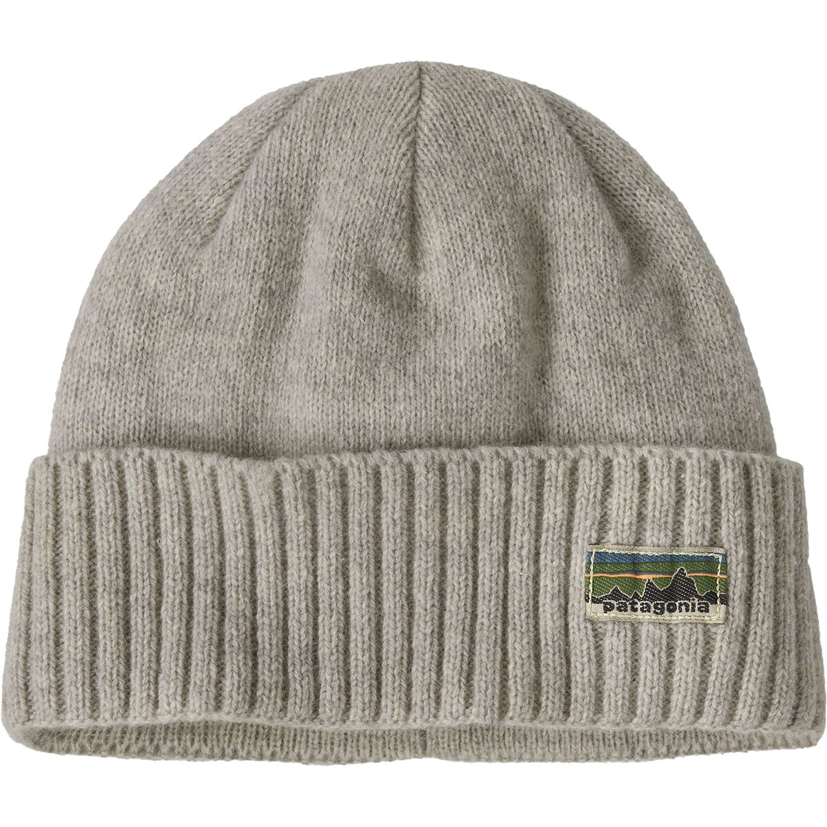 Image of Patagonia Brodeo Beanie - Men's OG Legacy Label: Crisp Grey, One Size