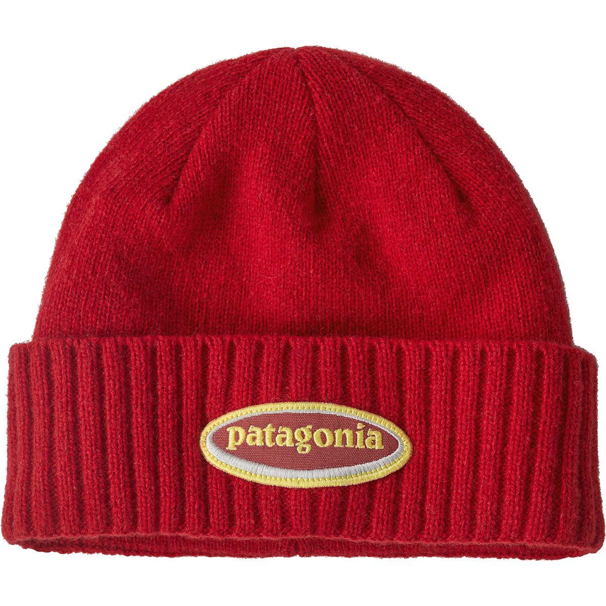 Image of Patagonia Brodeo Beanie - Men's Oval Logo: Amanita Red, One Size