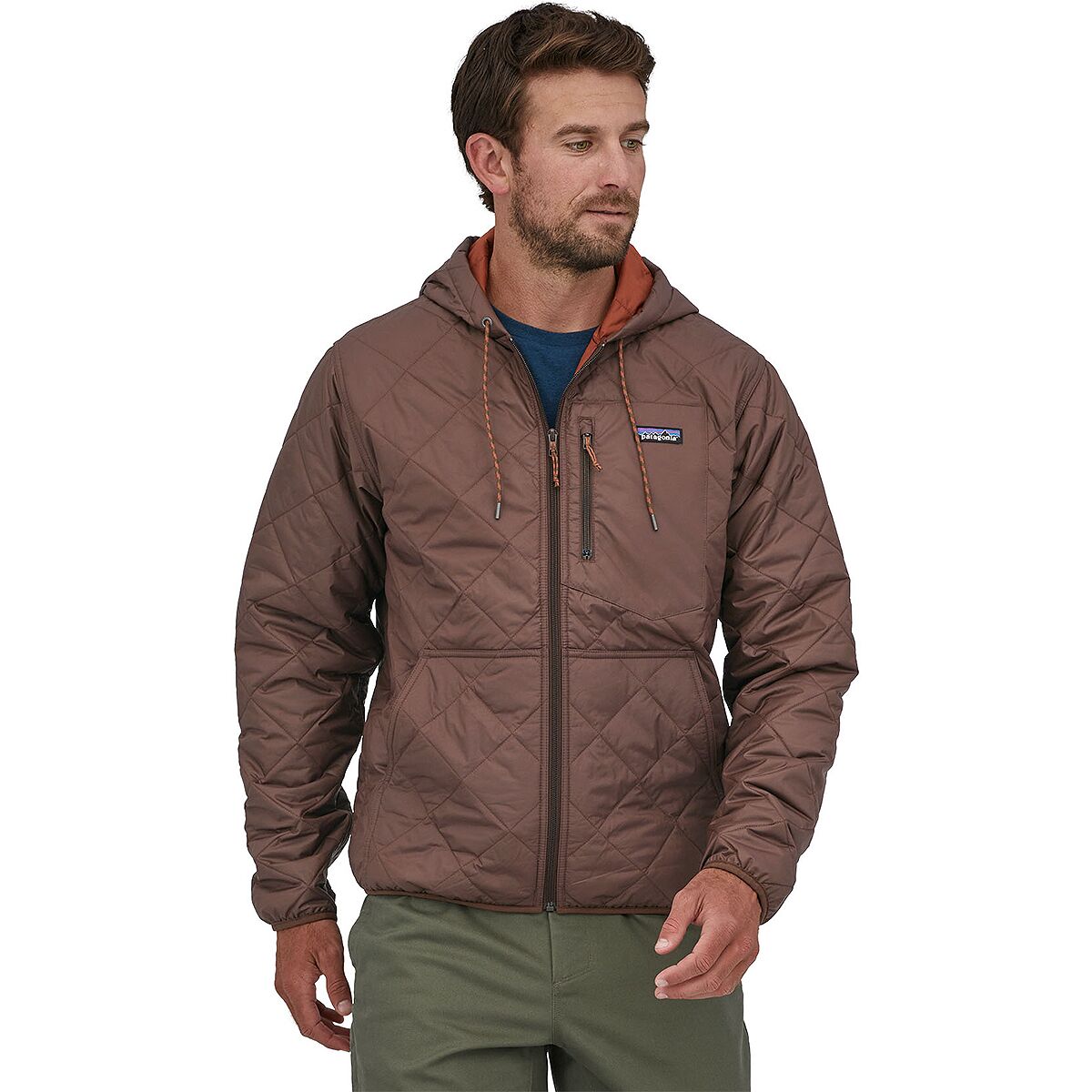 Patagonia Diamond Quilted Bomber Hooded Jacket - Men's