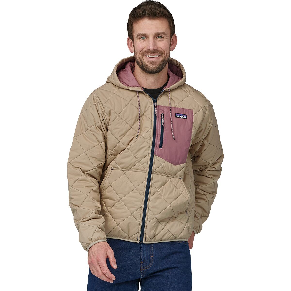 Patagonia Diamond Quilted Bomber Hooded Jacket - Men's