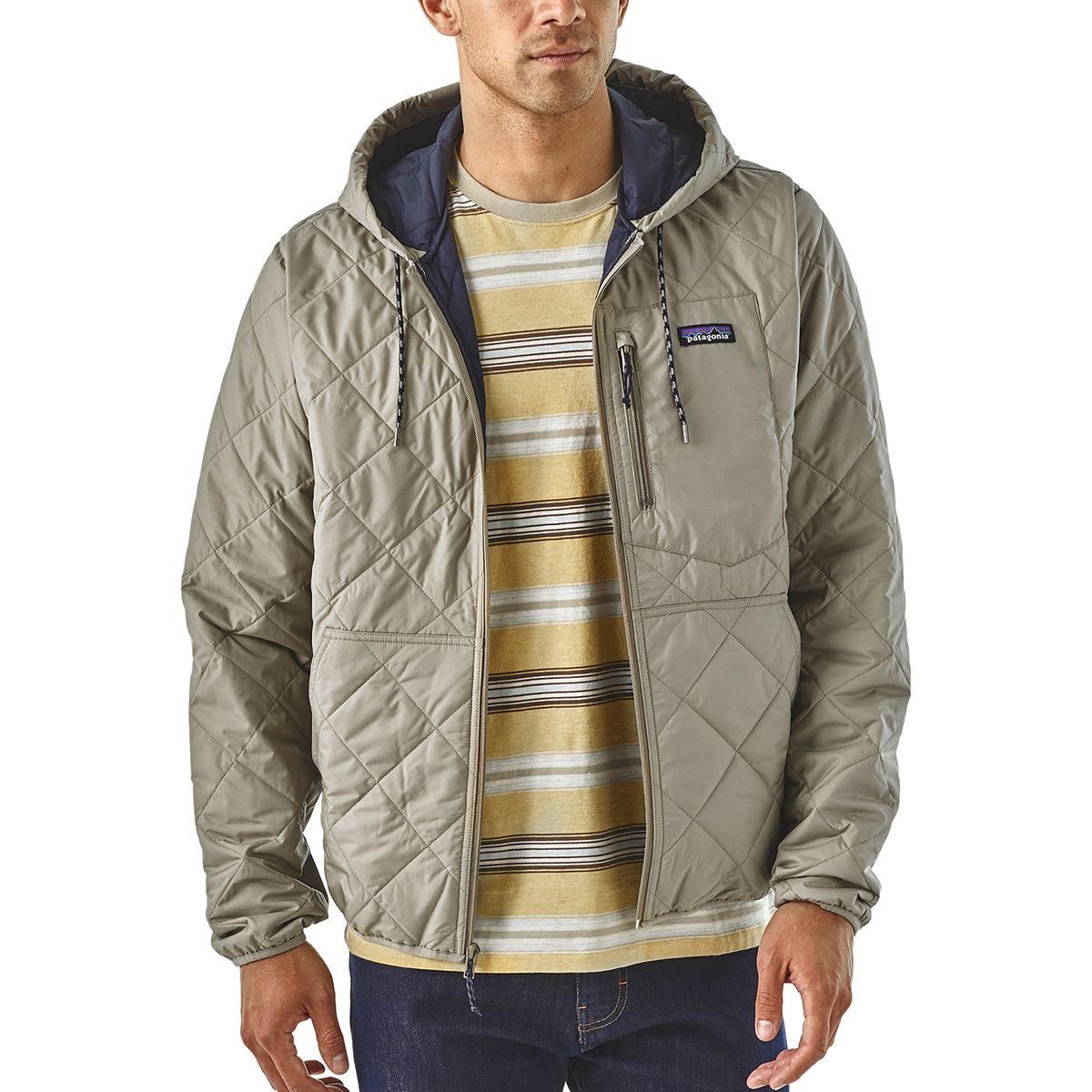 Patagonia Diamond Quilted Insulated Bomber Hoodie - Men's