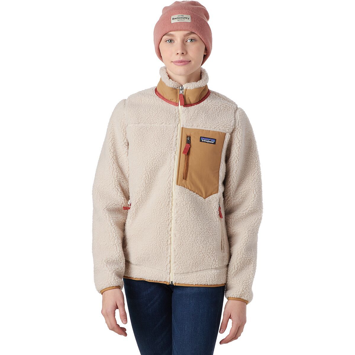 Patagonia Classic Retro-X Fleece Jacket - Women's Natural/Nest Brown, XS