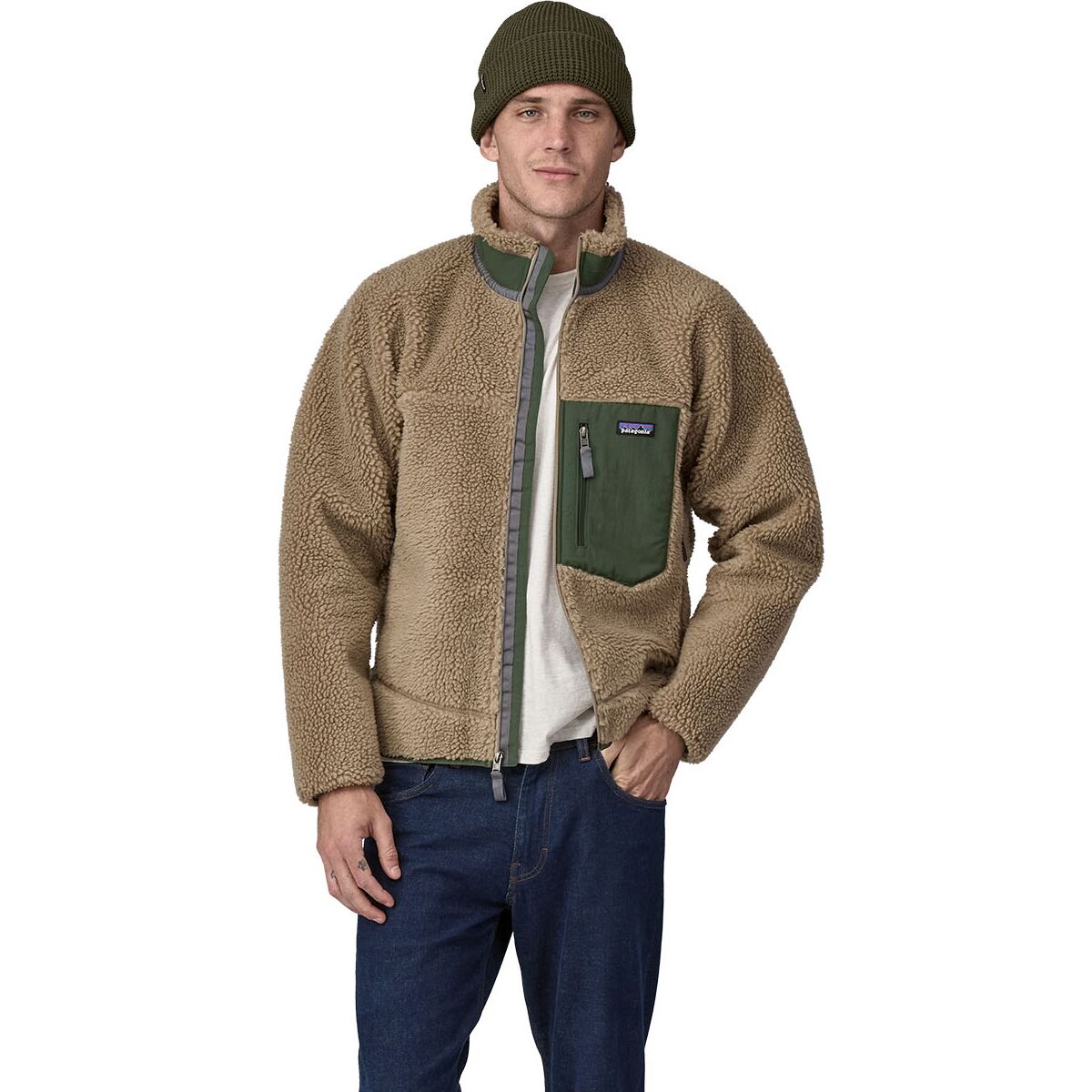 Patagonia Retro-X® Fleece Jacket Kansas Sky Classic Tan Camo