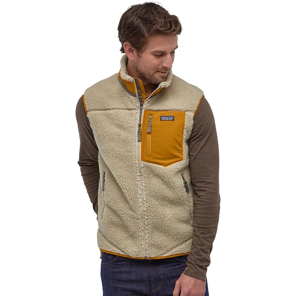 Patagonia Classic Retro-X Vest - Men's Pelican/Wren Gold, XXL