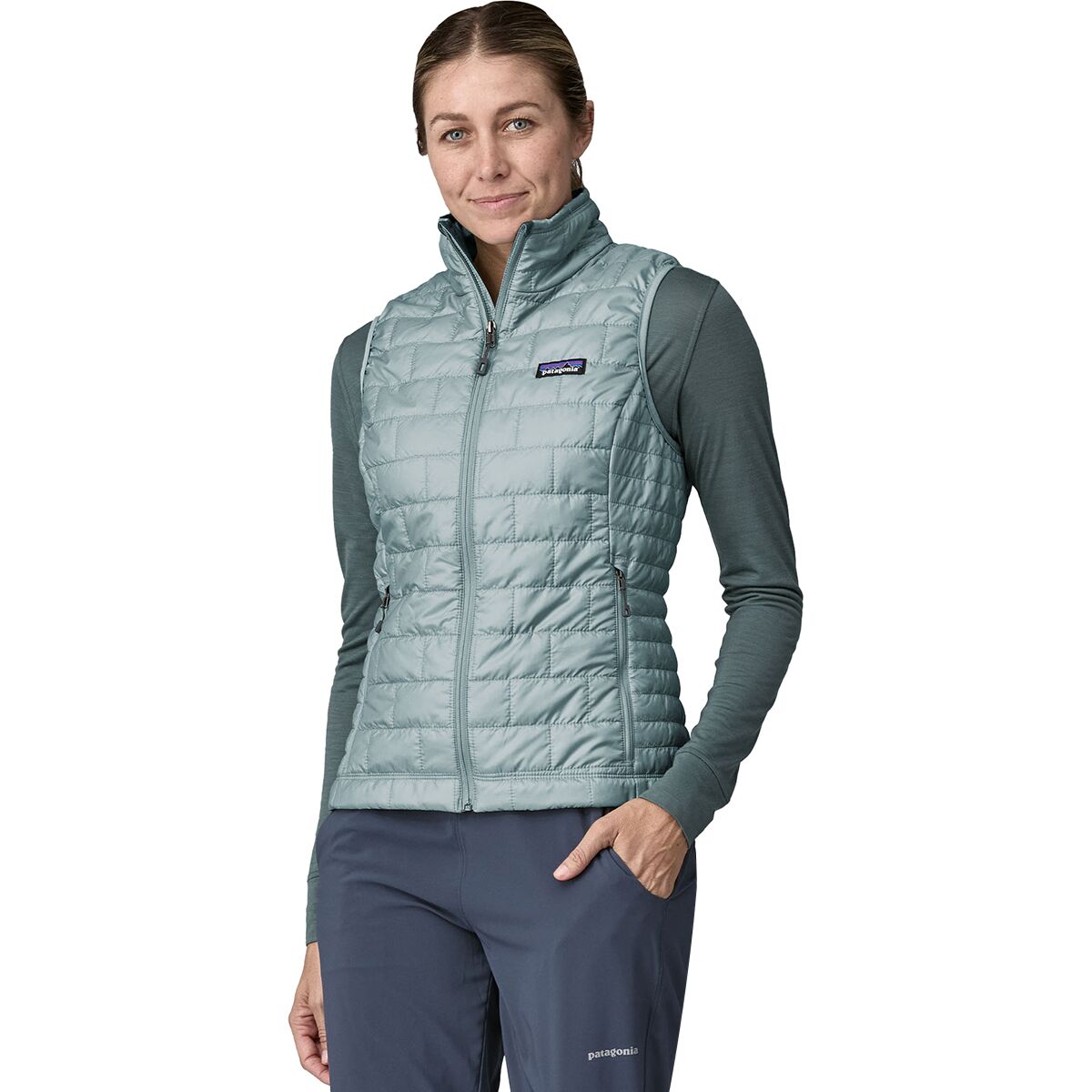 Image of Patagonia Nano Puff Insulated Vest - Women's Thermal Blue, M