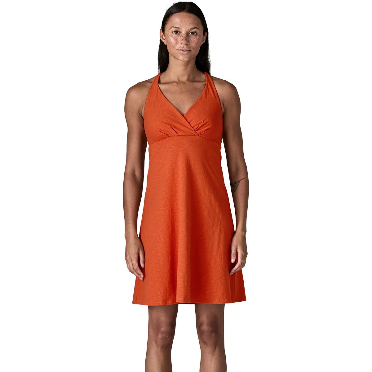 Image of Patagonia Amber Dawn Dress - Women's Coal Orange, S