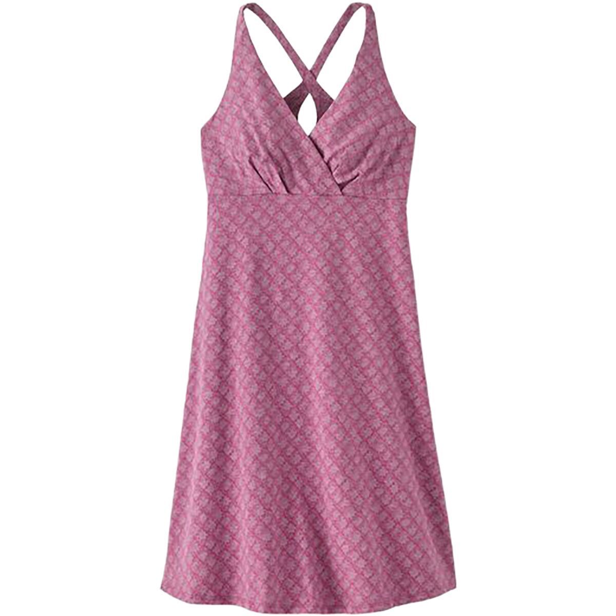 Image of Patagonia Amber Dawn Dress - Women's Future Flowers/Faded Magenta, S