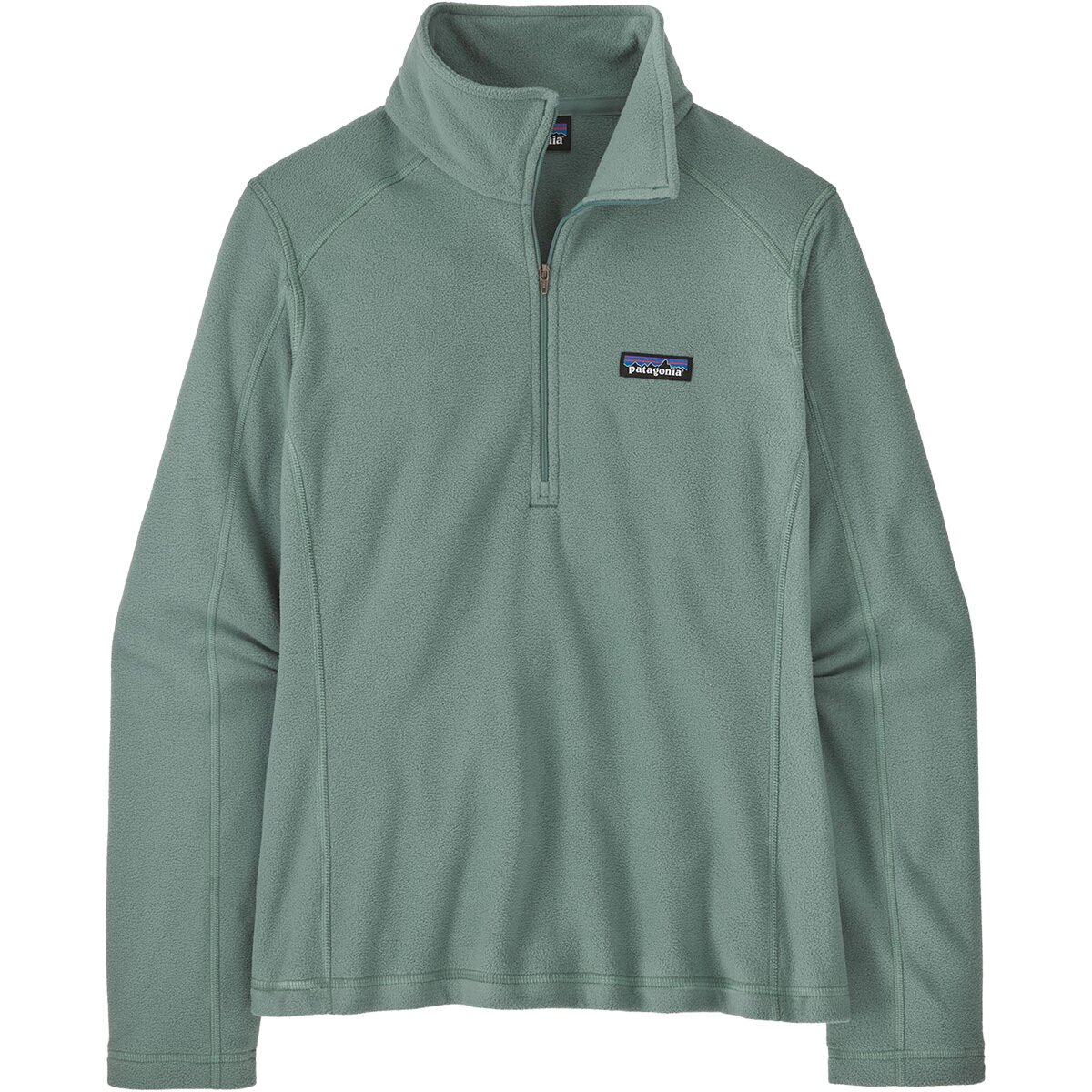 Image of Patagonia Micro D 1/4-Zip Fleece Pullover - Women's Cover Green, XL