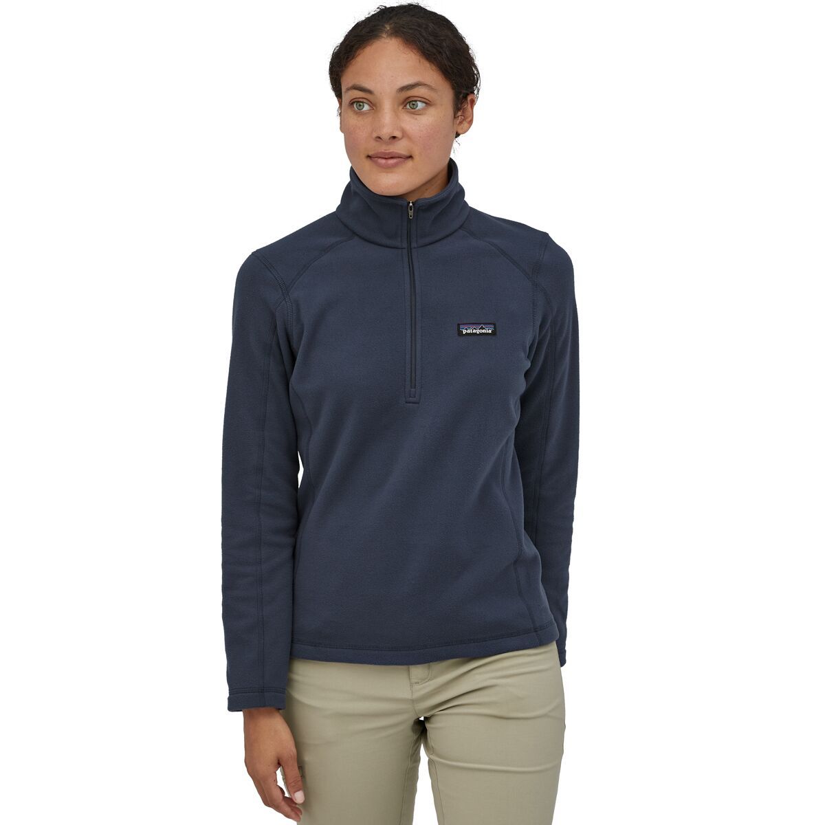 Image of Patagonia Micro D 1/4-Zip Fleece Pullover - Women's New Navy, L