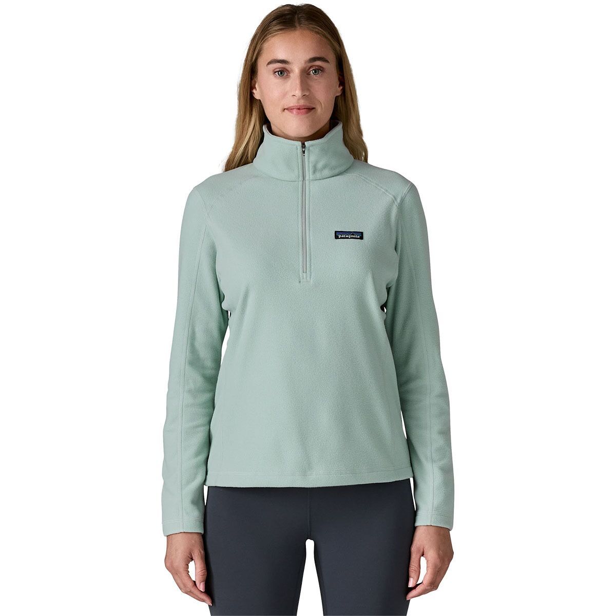 Image of Patagonia Micro D 1/4-Zip Fleece Pullover - Women's Virtually Blue, XL
