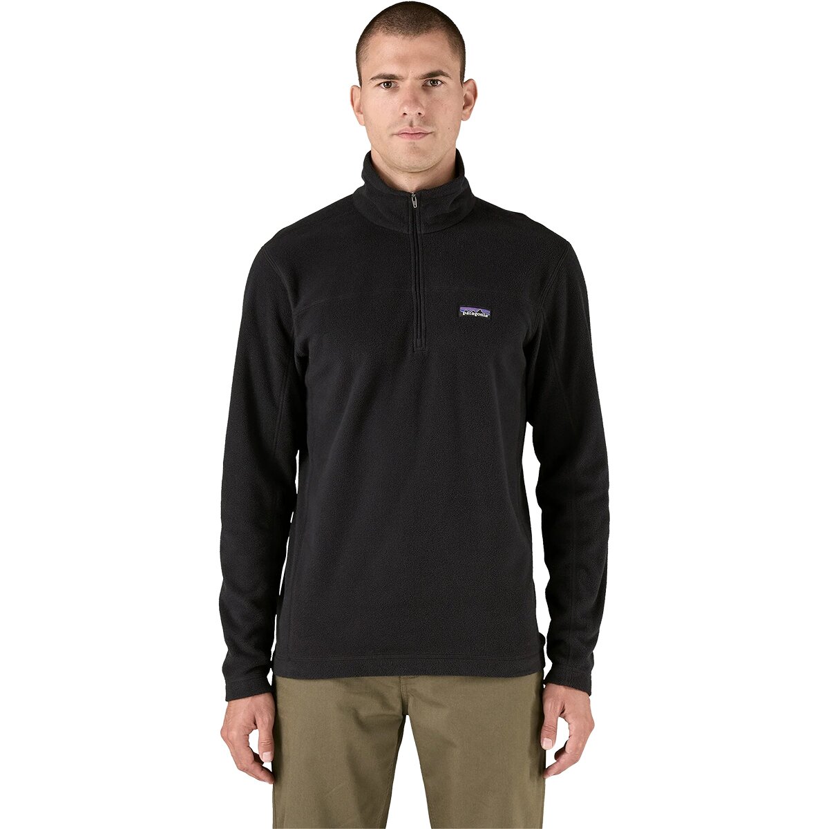Image of Patagonia Micro D Fleece Pullover - Men's Black, S