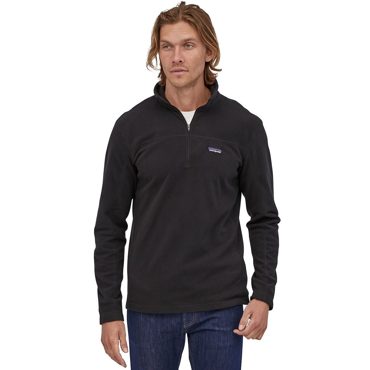 Image of Patagonia Micro D Fleece Pullover - Men's Black, L