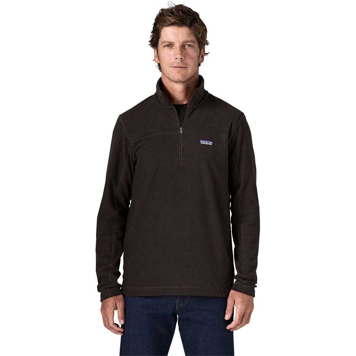 Image of Patagonia Micro D Fleece Pullover - Men's Den Brown, S
