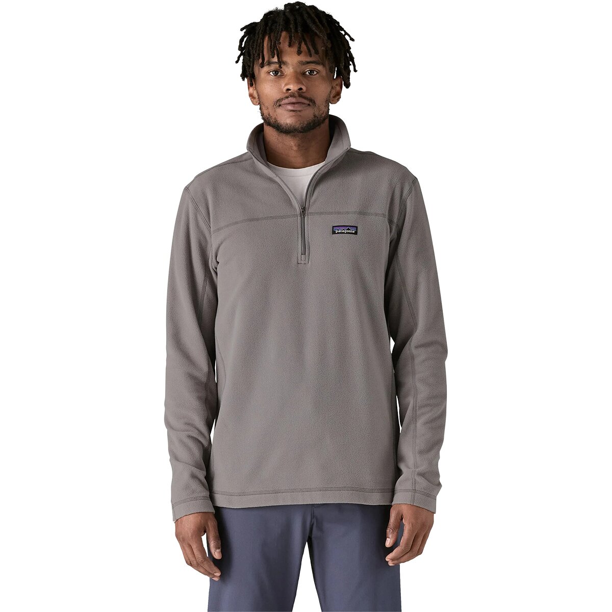 Image of Patagonia Micro D Fleece Pullover - Men's Feather Grey, S