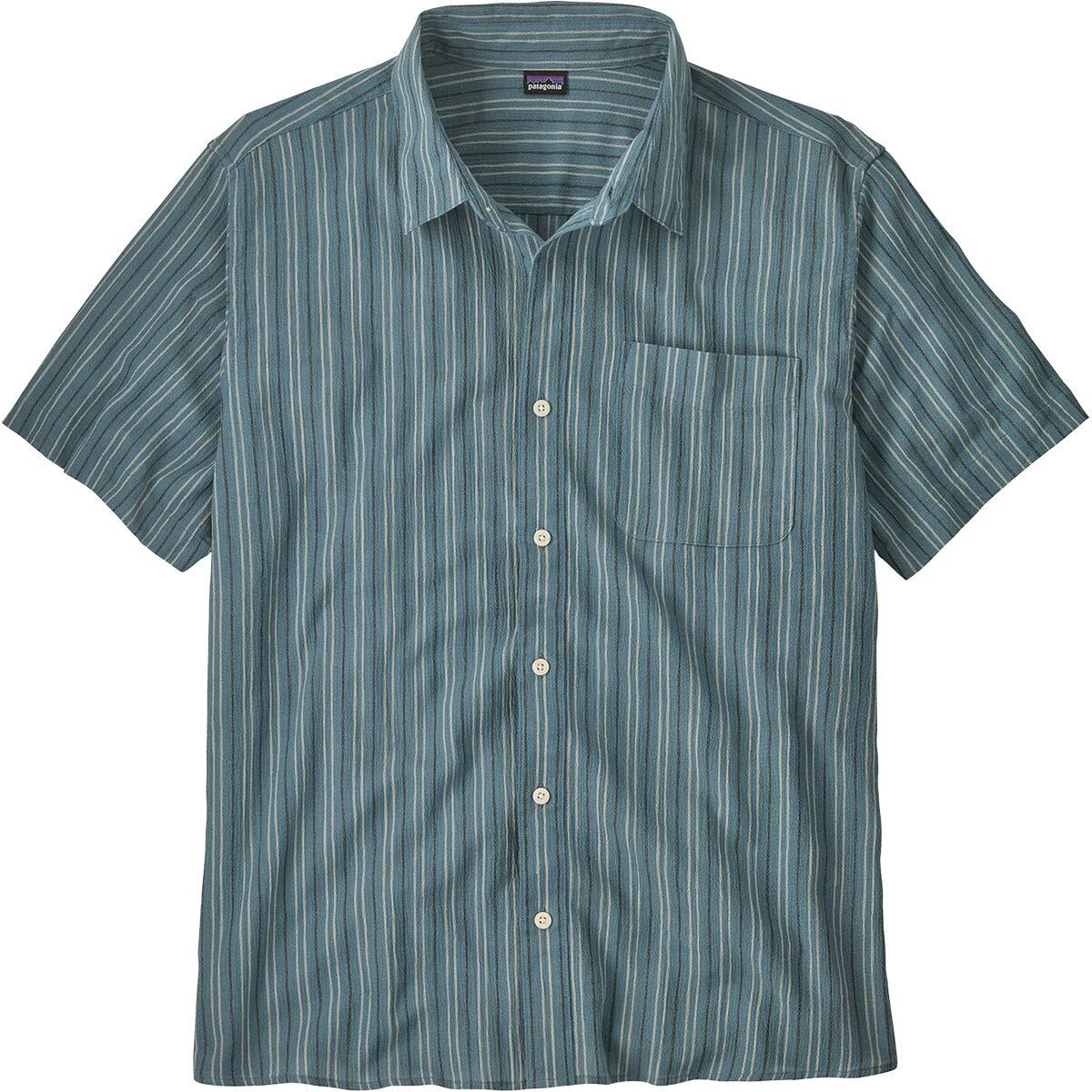 Image of Patagonia A/C Short-Sleeve Shirt - Men's Lianas: Still Blue, M