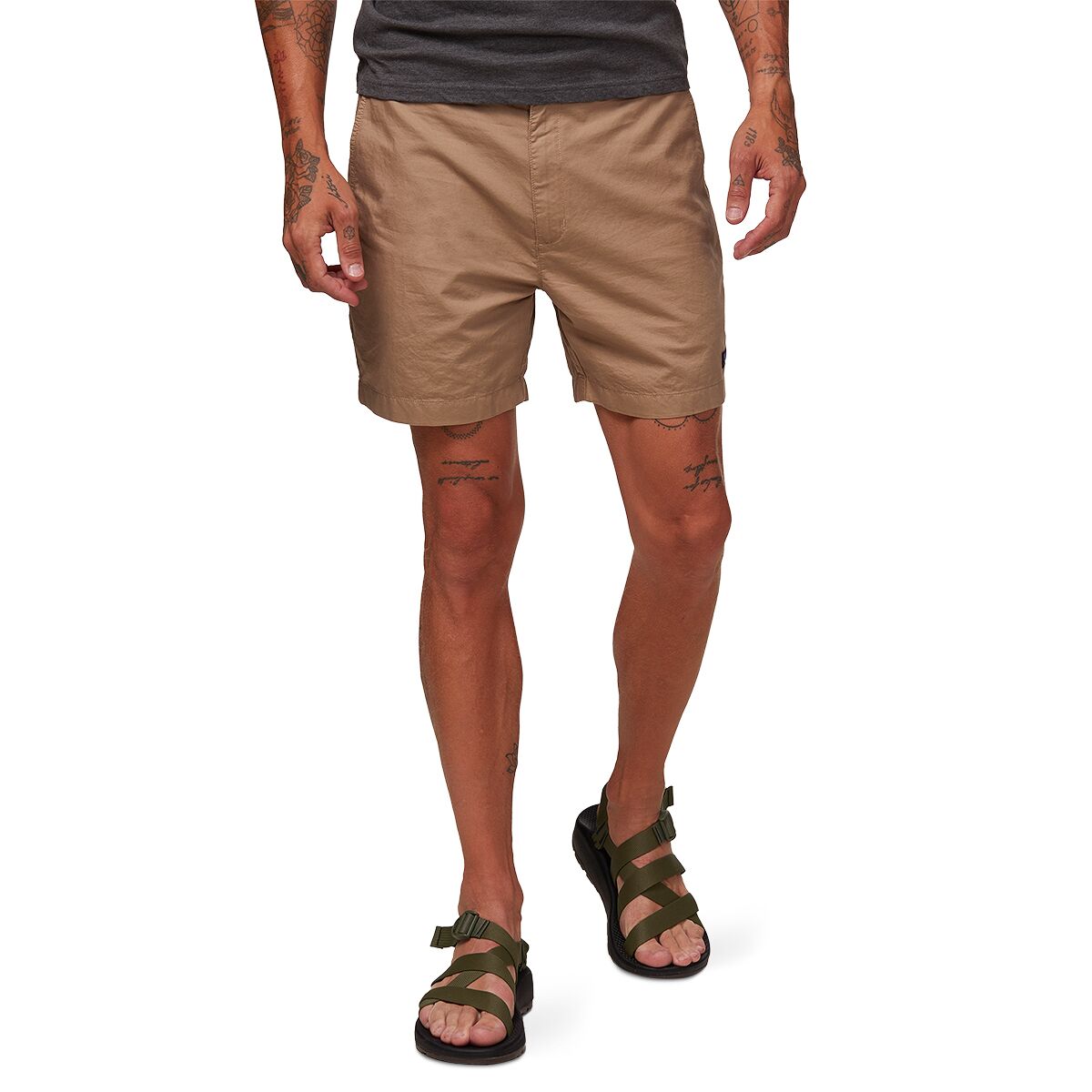 Image of Patagonia Lightweight All-Wear Hemp 6in Short - Men's Mojave Khaki, 33