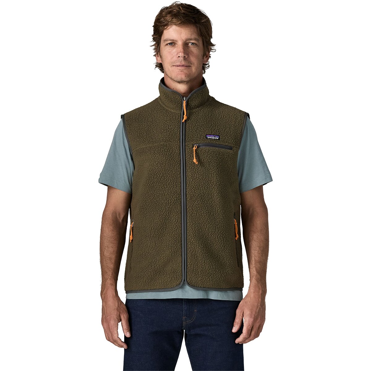 Image of Patagonia Retro Pile Vest - Men's Basin Green, S