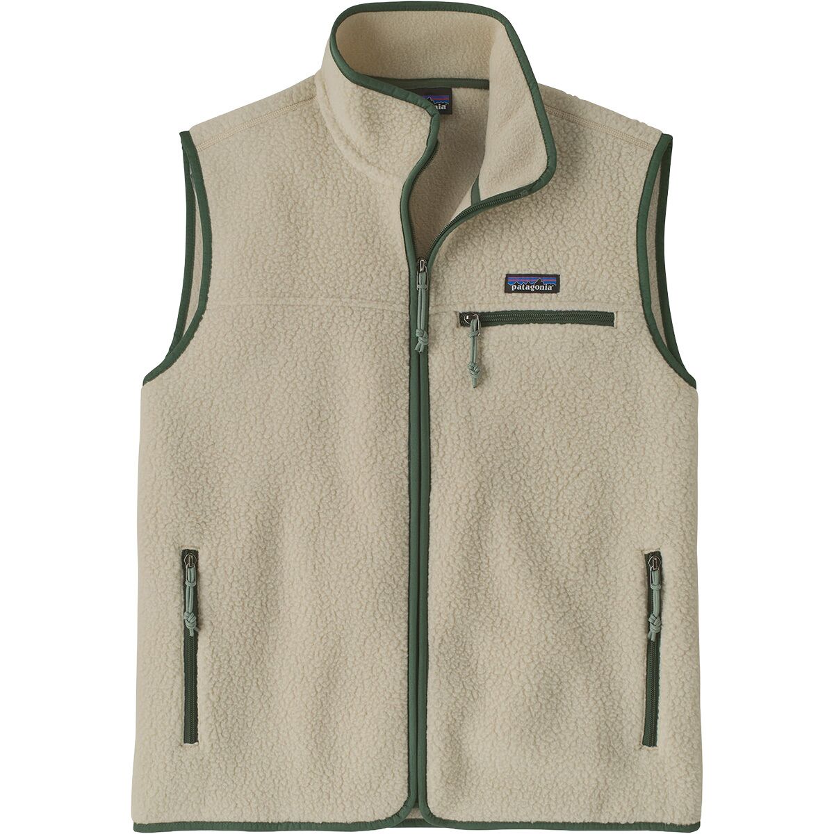 Image of Patagonia Retro Pile Vest - Men's Pelican w/Canopy Green, S