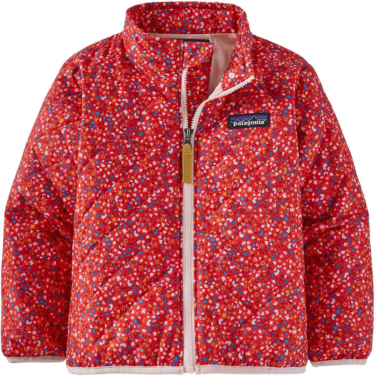 Patagonia Nano Puff Jacket - Toddler Girls' Barn Dance Multi/Catalan Coral, 3T