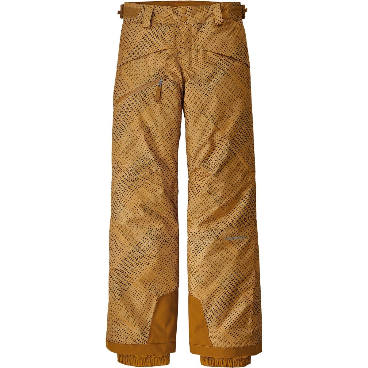Patagonia Snowshot Insulated Pant - Boys' Stitch Grid/Glyph Gold