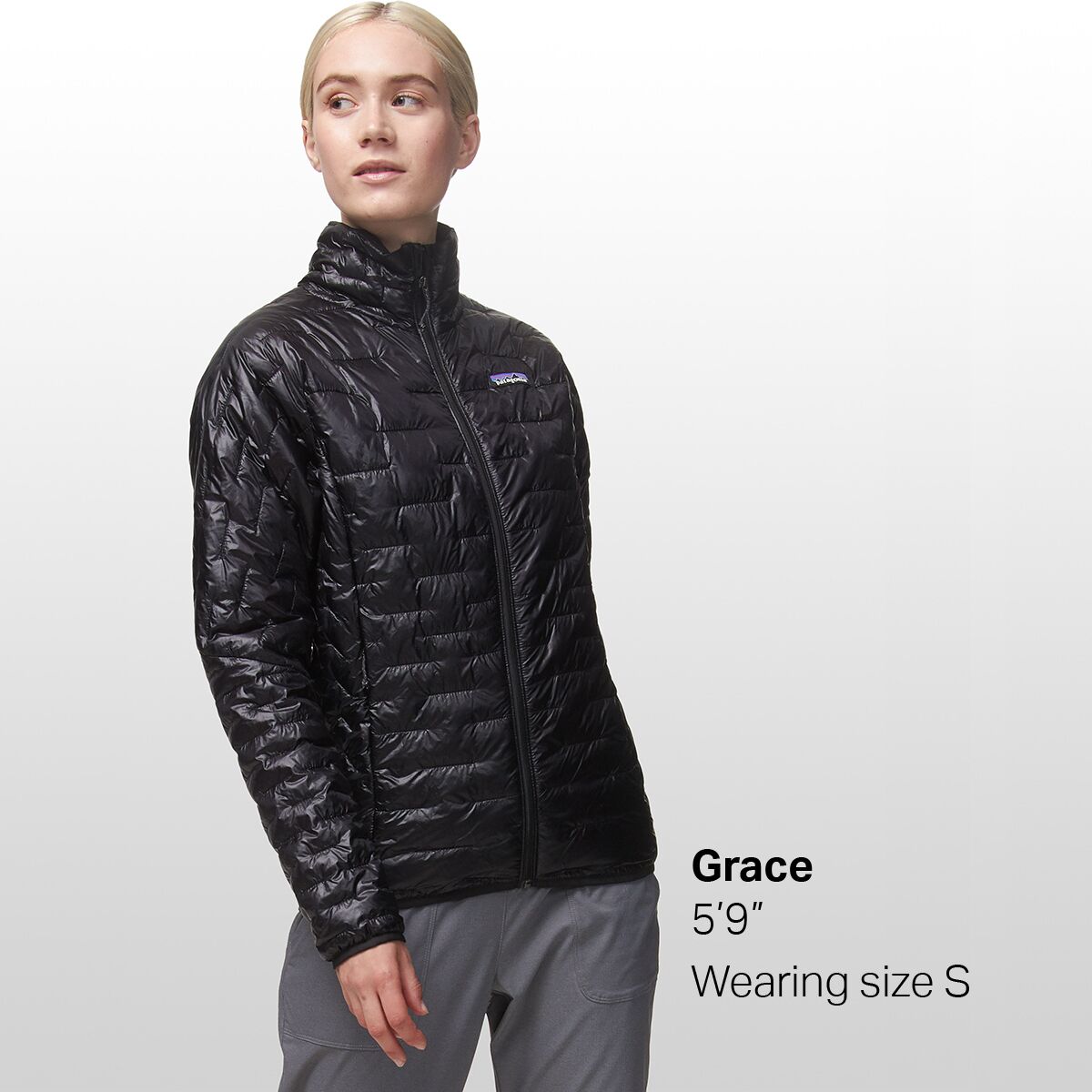 womens micro puff jacket