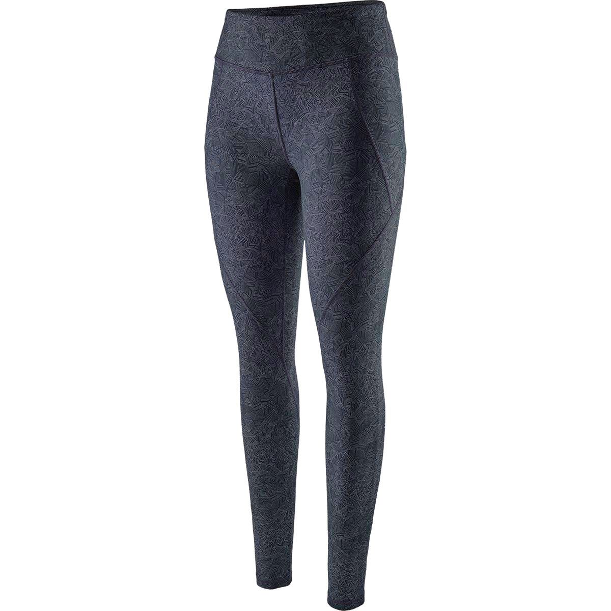 Patagonia Centered Crop Tights Women's NWT size Small Bayou Blue terraced  Fields