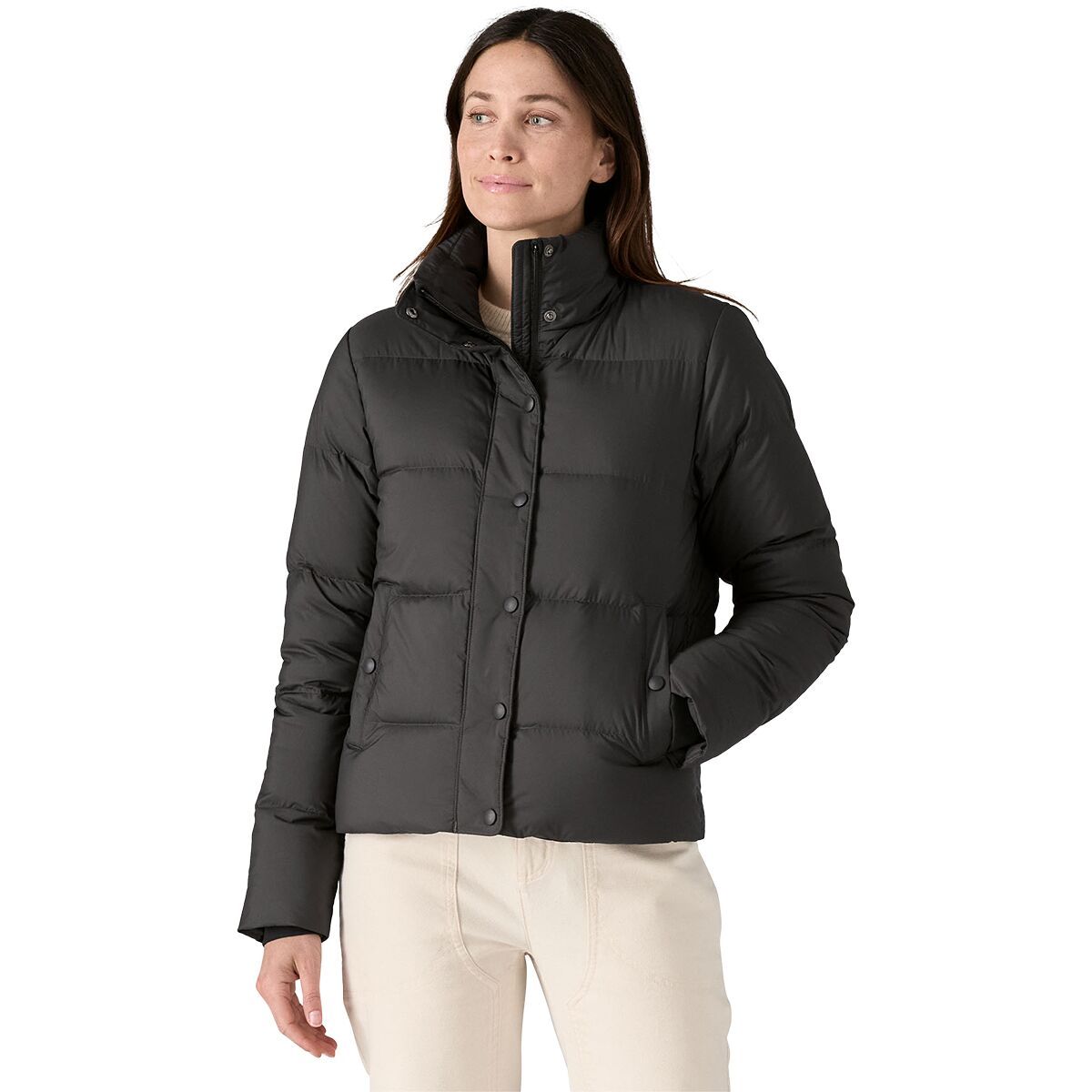 Image of Patagonia Silent Down Jacket - Women's Black, L