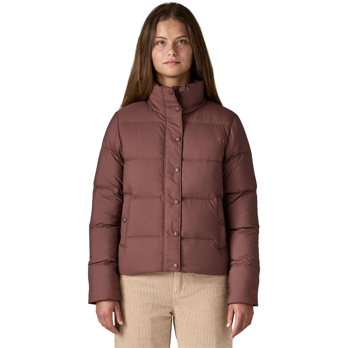 Image of Patagonia Silent Down Jacket - Women's Dark Ruby, S