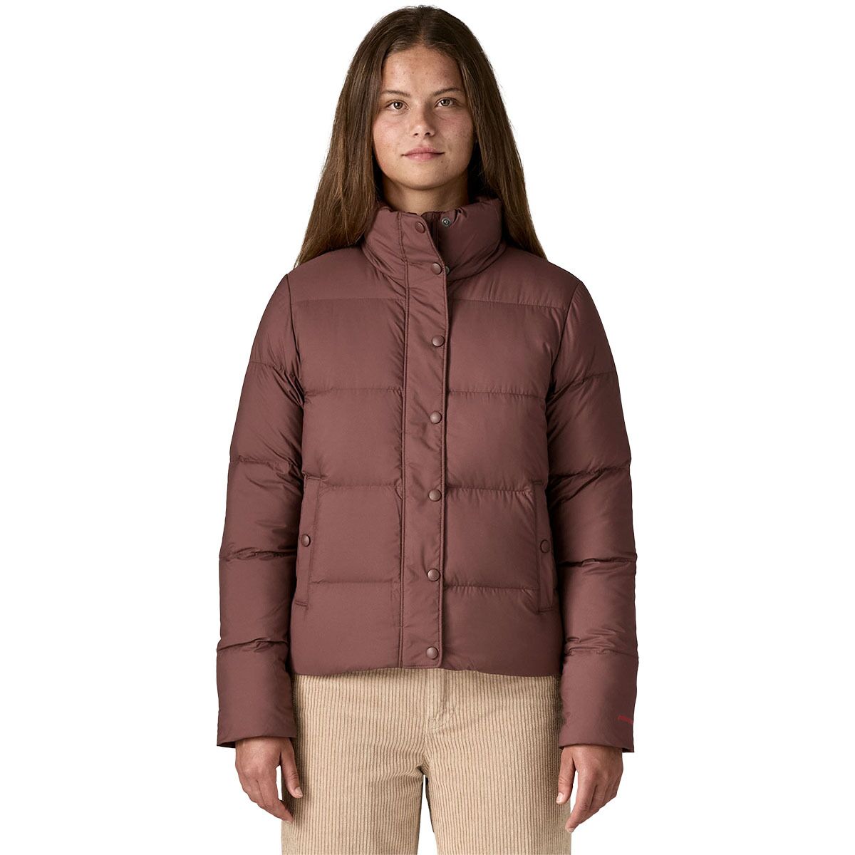 Image of Patagonia Silent Down Jacket - Women's Dark Ruby, XL