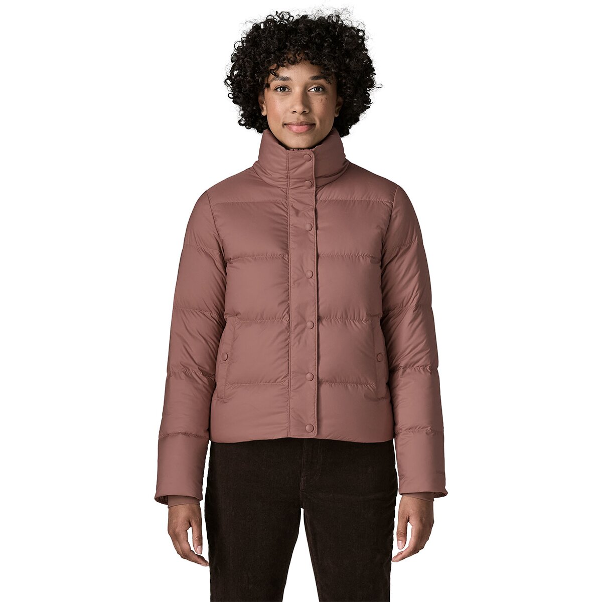 Image of Patagonia Silent Down Jacket - Women's Moonrise Taupe, S