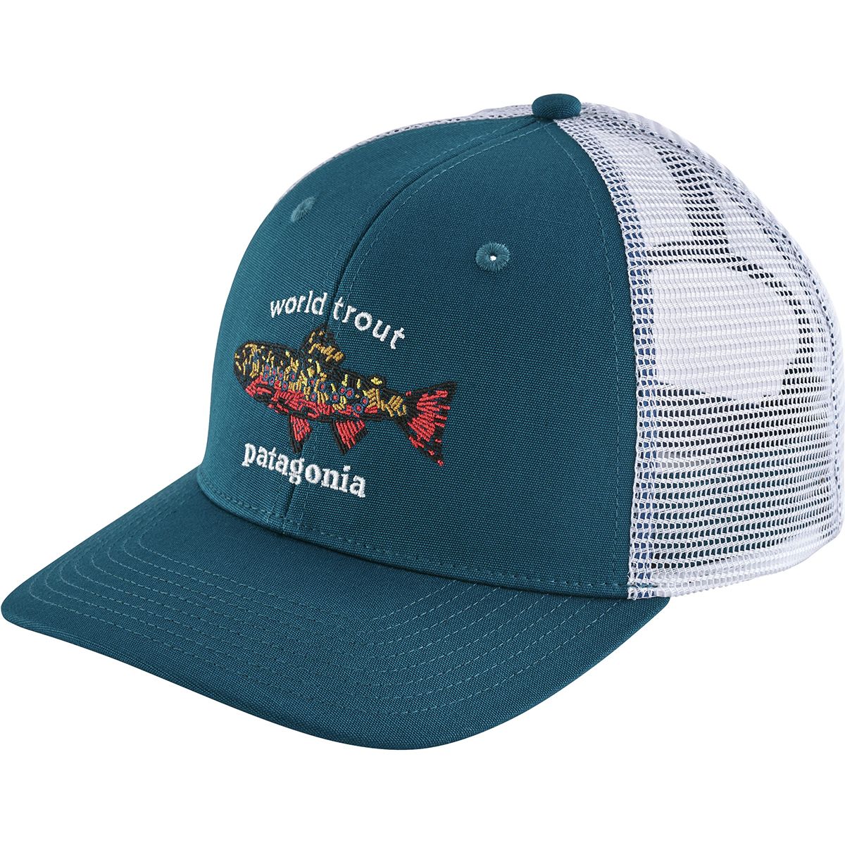 Patagonia World Trout Brook Fishstitch Trucker Hat - Men's - Accessories