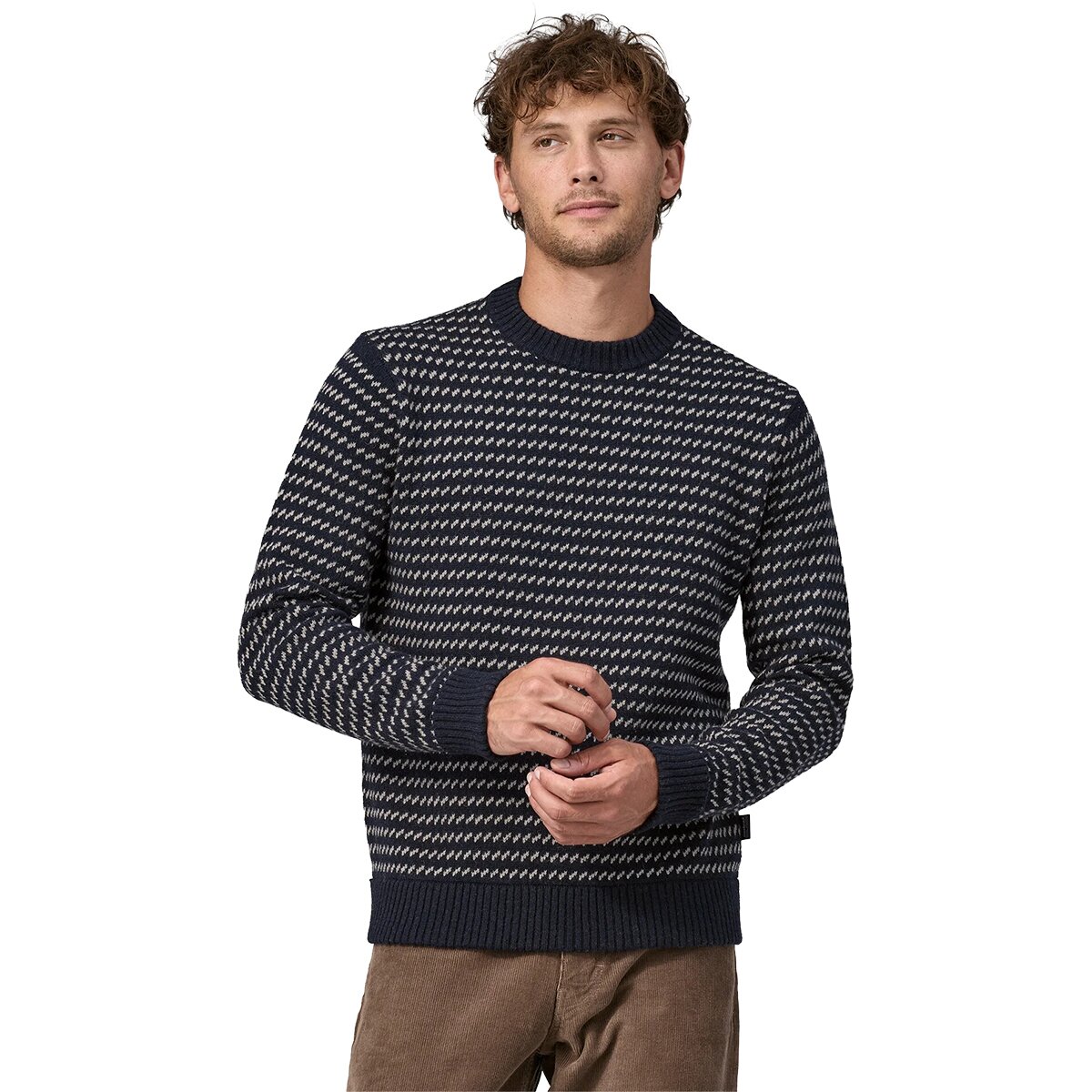 Image of Patagonia Recycled Wool Sweater - Men's Classic Navy, S