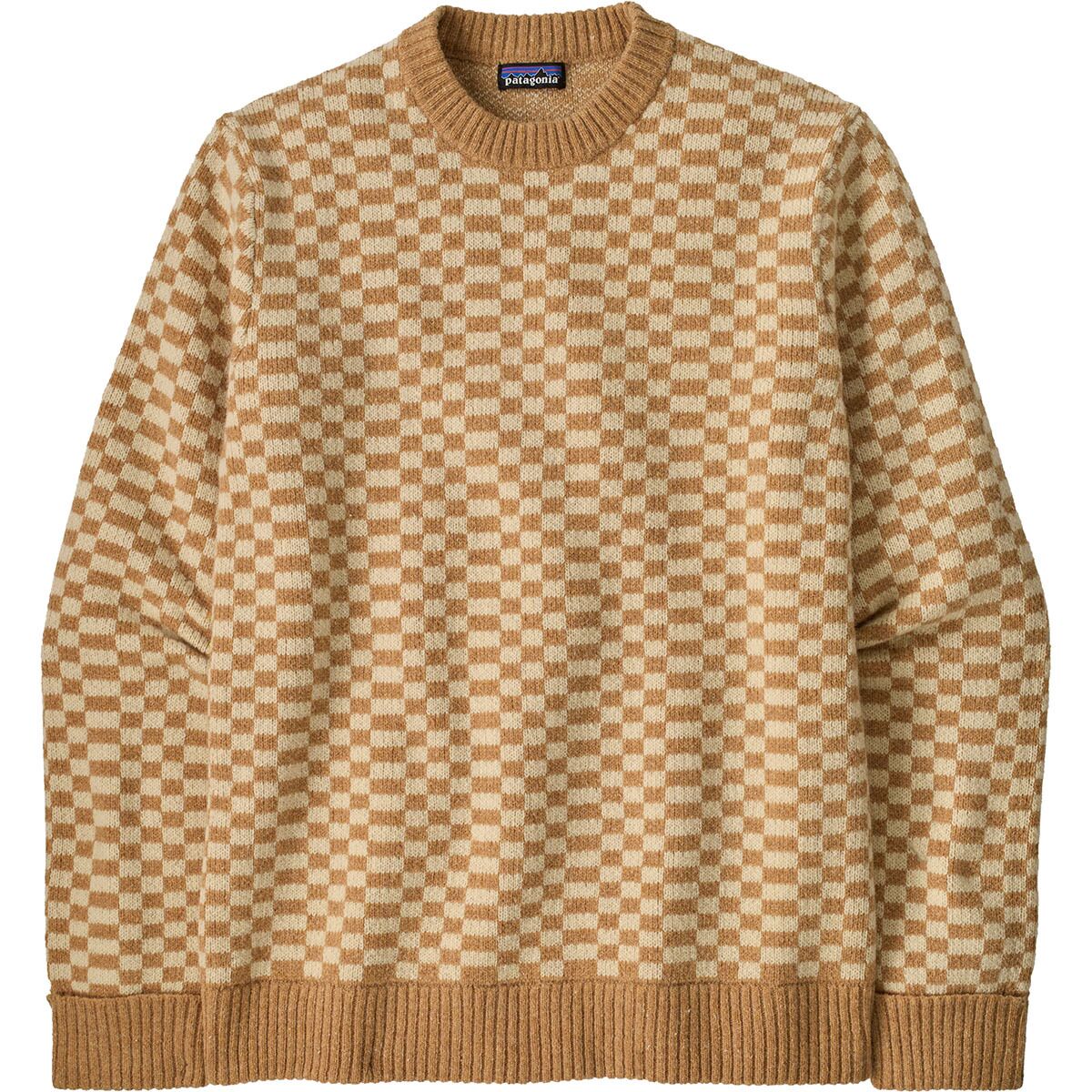 Image of Patagonia Recycled Wool Sweater - Men's Finned: Talon Gold, S