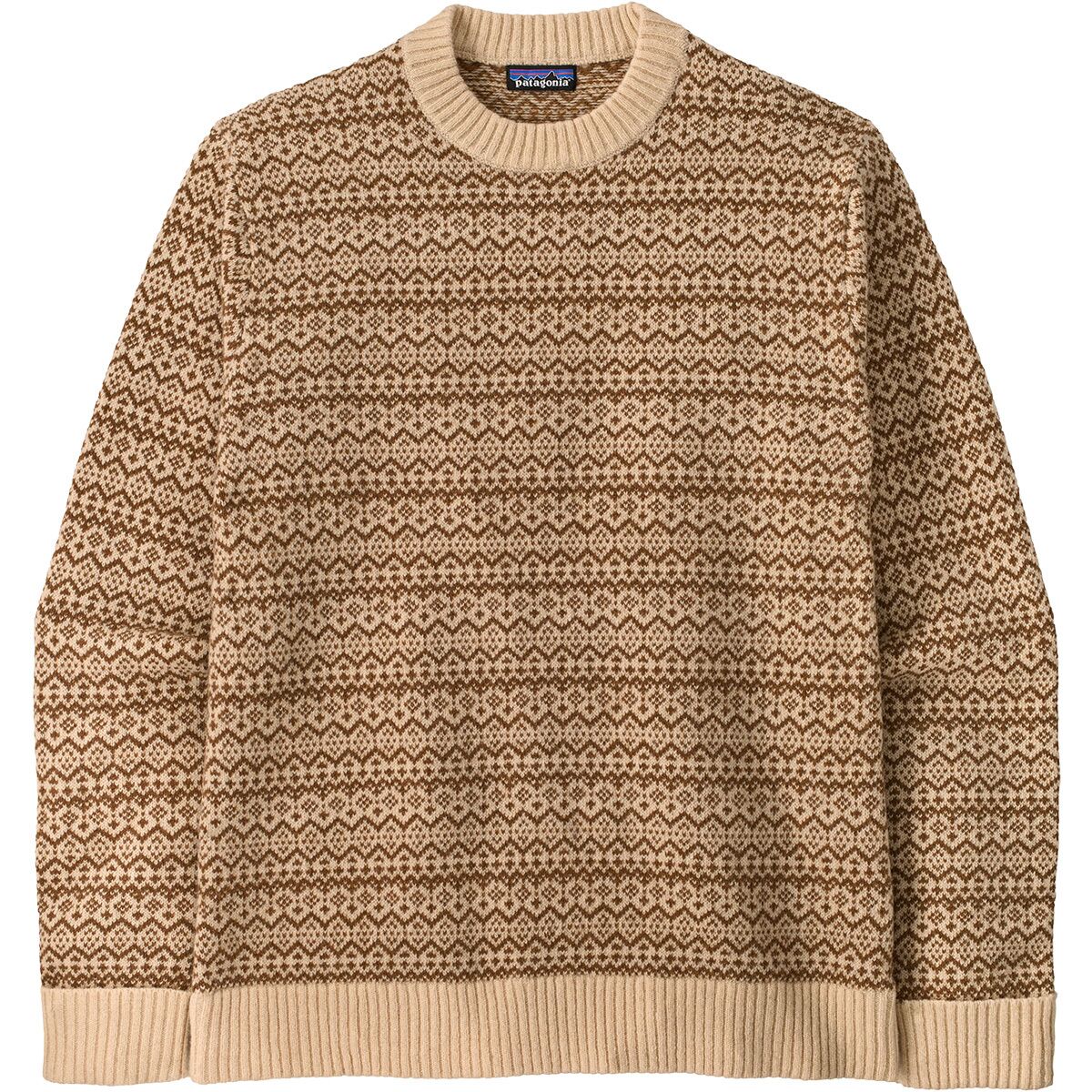 Image of Patagonia Recycled Wool Sweater - Men's Snow Squail/Natural, M