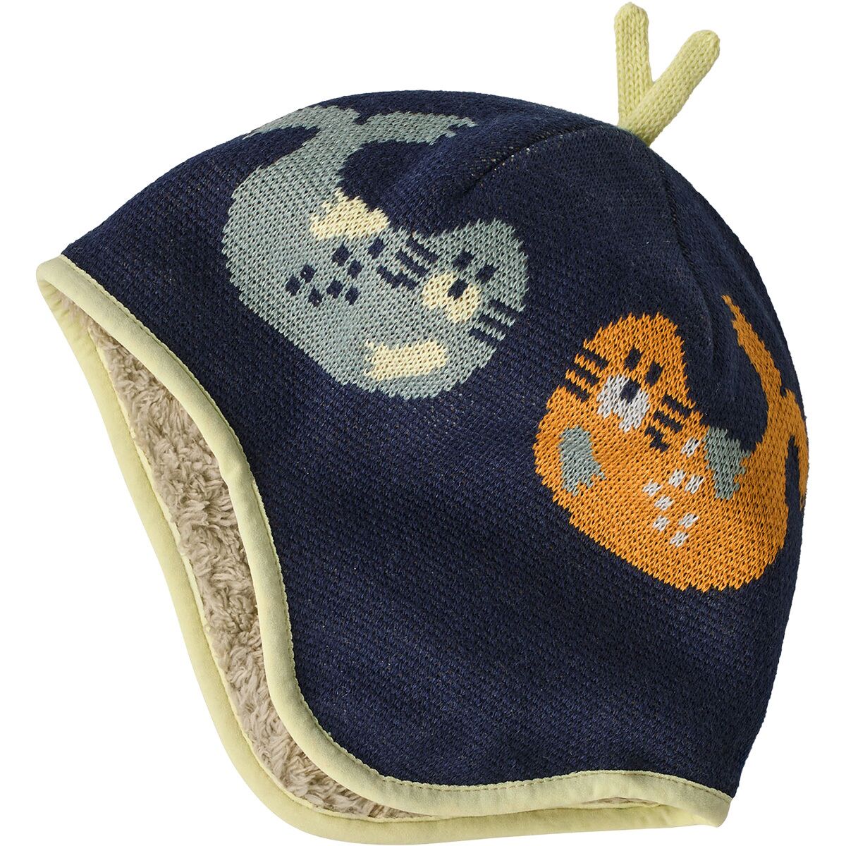 Image of Patagonia Baby Reversible Beanie - Infants' Blubby Knit: New Navy, 5T