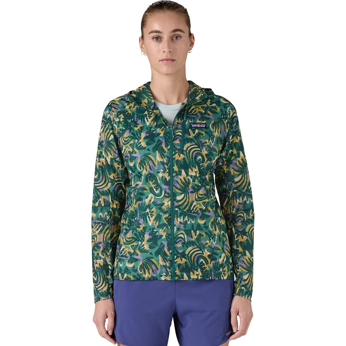 Image of Patagonia Houdini Jacket - Women's Wild Botanist: Wetland Blue, XS