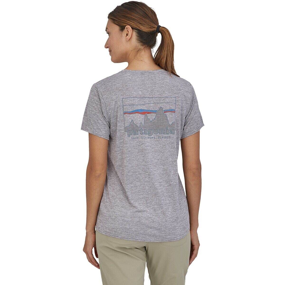 Patagonia Patagonia Capilene Cool Daily Graphic Short-Sleeve Shirt - Women's 73 Skyline/Feather Grey, XS