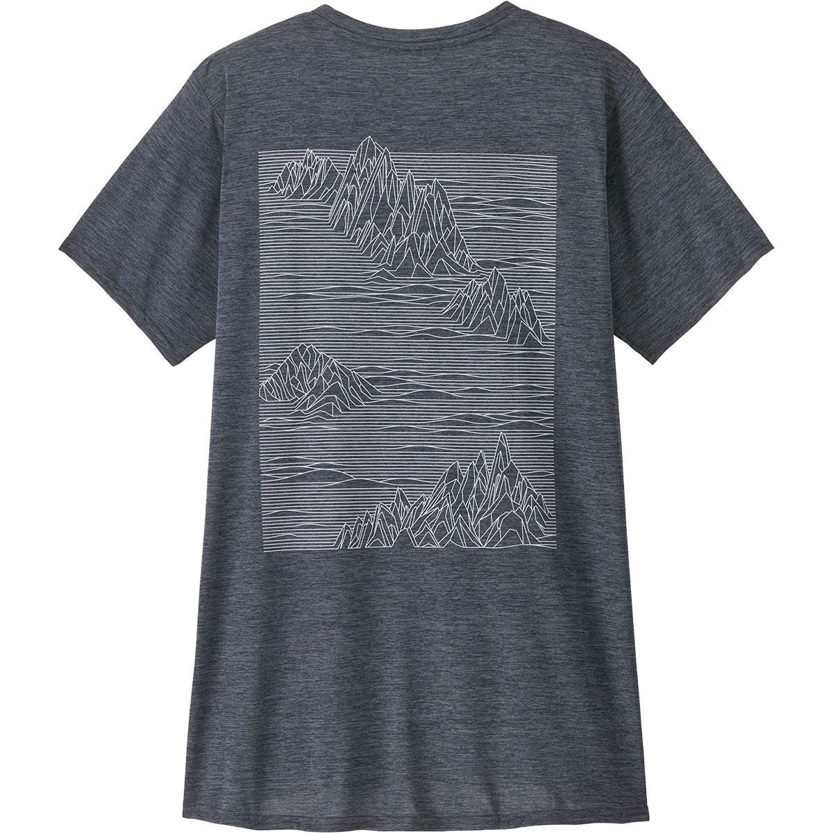 Image of Patagonia Capilene Cool Daily Graphic Short-Sleeve Shirt - Women's Strataspire: Smolder Blue X-Dye, M