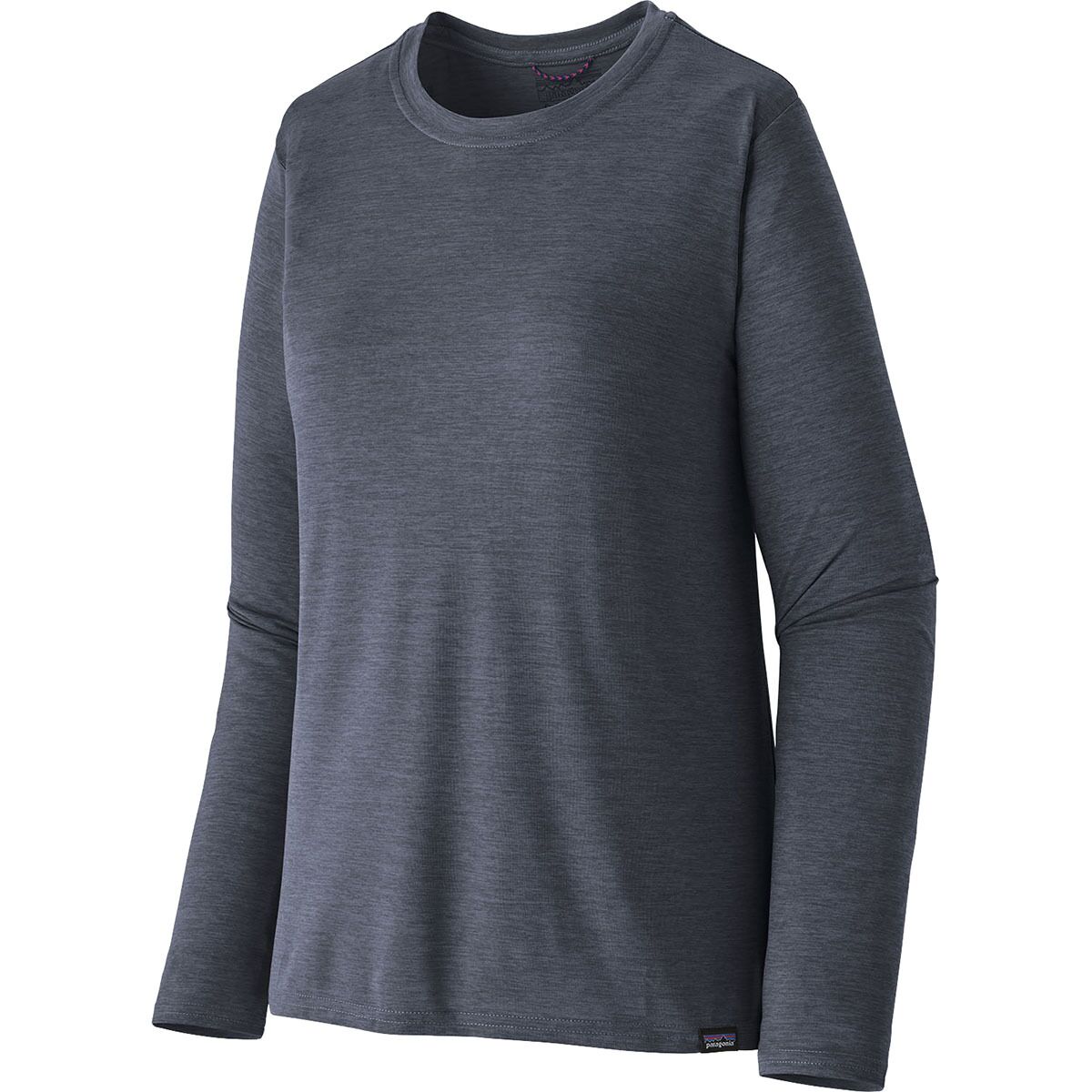 Image of Patagonia Capilene Cool Daily Long-Sleeve Shirt - Women's Smolder Blue/Light Smolder Blue X-Dye, L